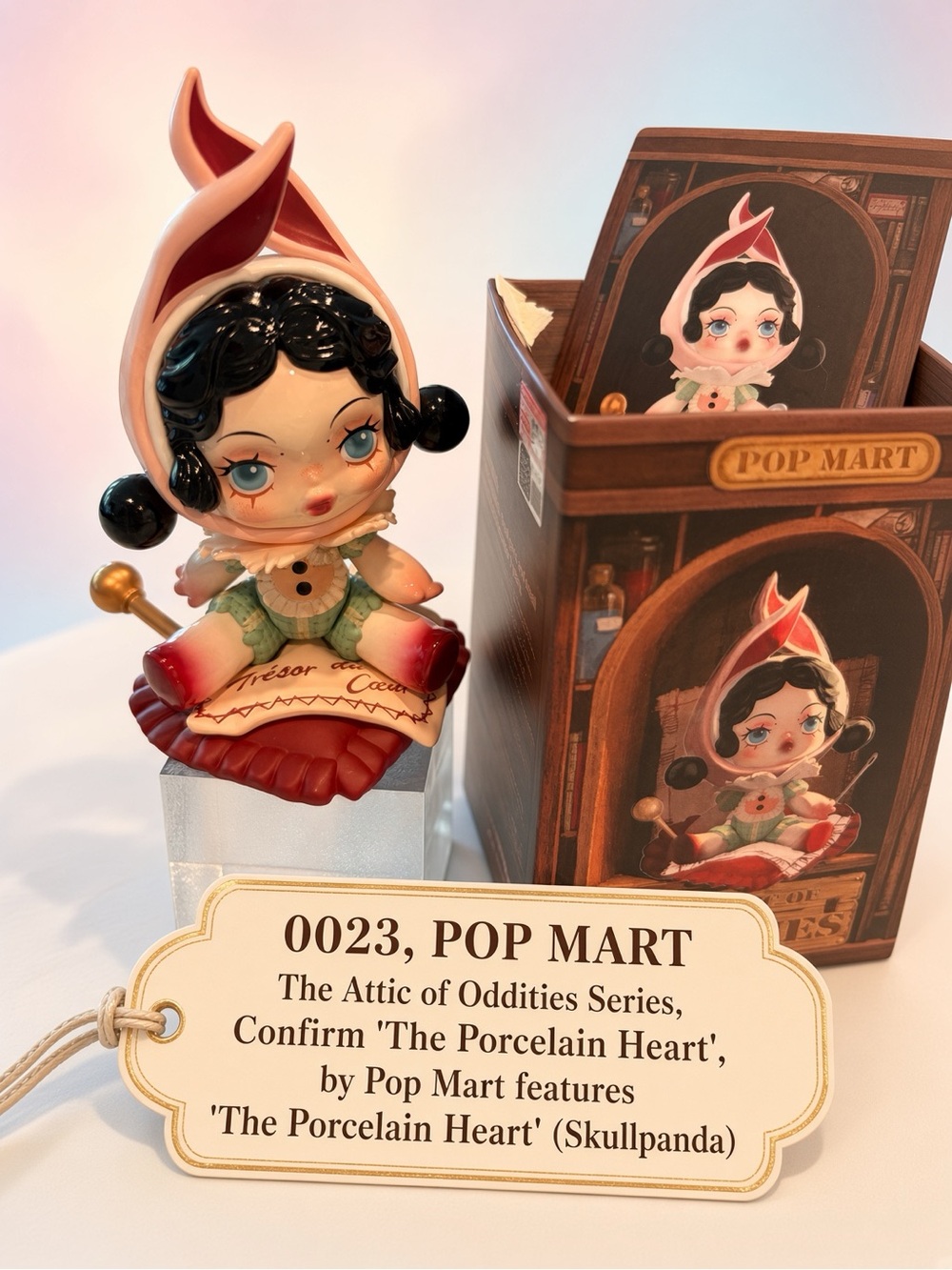 0023, Pop Mart The Attic of Oddities Series - The Porcelain Heart (Skullpanda)